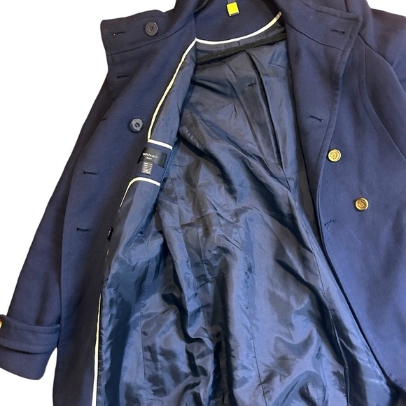 MNG Suit Women's Military Style Double Breasted Trench Coat- Size Small - Picture 12 of 12